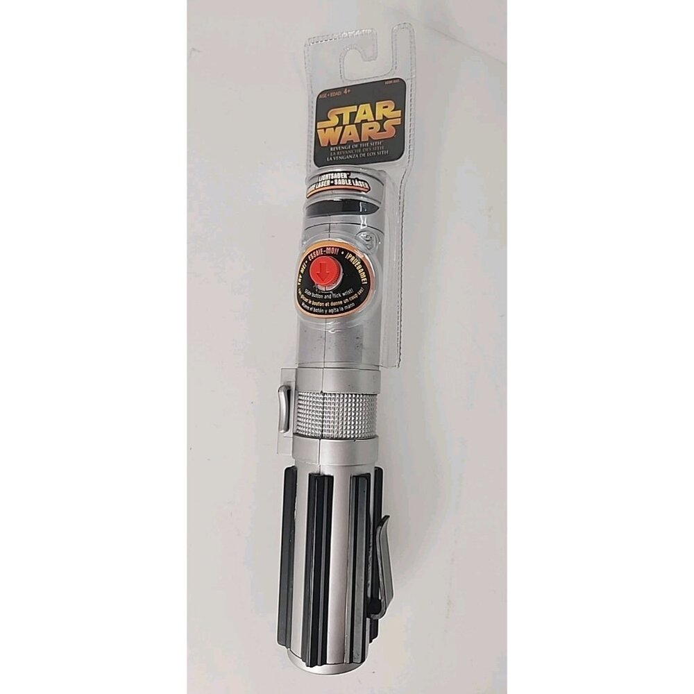 Star Wars Revenge Of The Sith Sealed Lightsaber 2005 Red‎ Hasbro